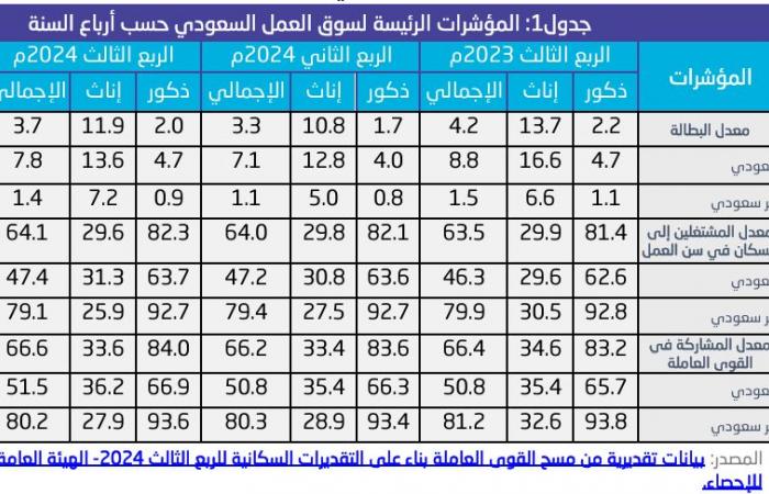 مباشر السعودية | هيئة الإحصاء: 95.6% من السعوديين المتعطلين سيقبلون عرض العمل بالقطاع الخاص