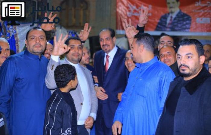 المؤتمر التاريخي في سنباط لدعم المرشح عنتر جاد رقم 3 رمز الحصان بدائرة زفتي والسنطة